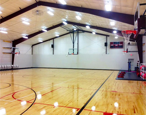 sala de baloncesto de estructura de acero