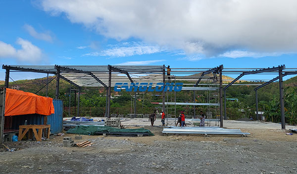 instalación de taller de estructura de acero