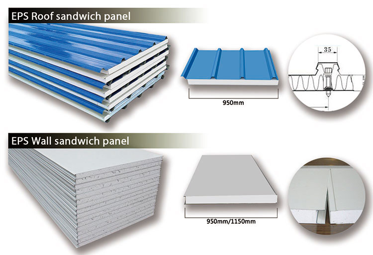 panel sándwich de poliestireno eps