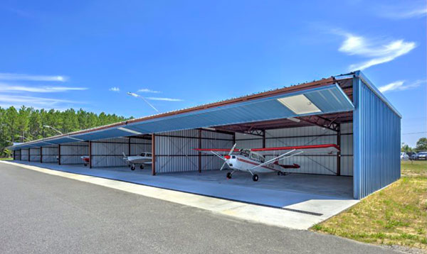 hangar de estructura de acero