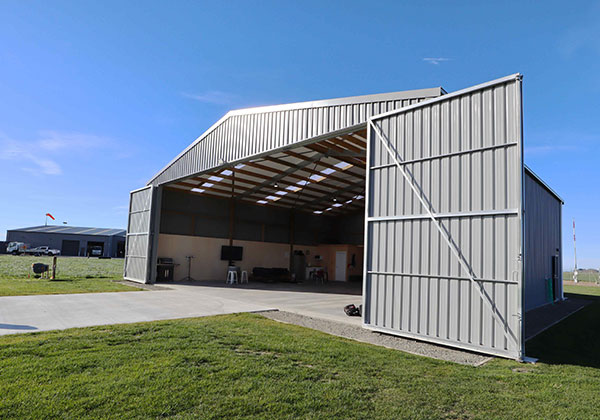 hangar de estructura de acero