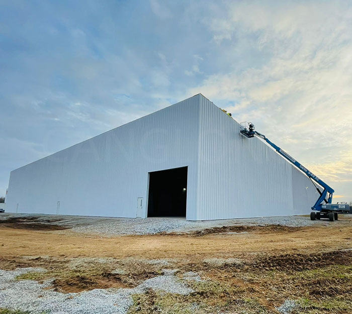 almacén de estructura de acero