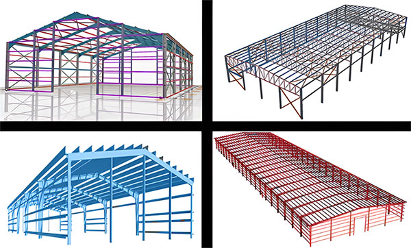 structura de pórtico de acero