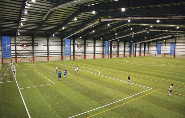 campo de fútbol interior