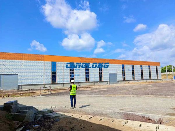 Camerún construcción de fábrica de estructura de acero