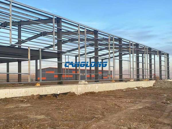 Construcción del almacén con estructura de acero de Mongolia