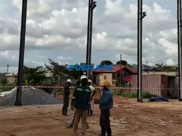 instalación de estructuras de acero en almacen