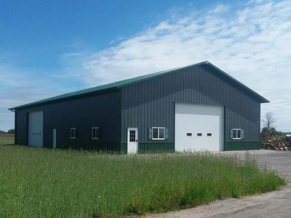 edificio de almacenamiento agrícola prefabricado de metal