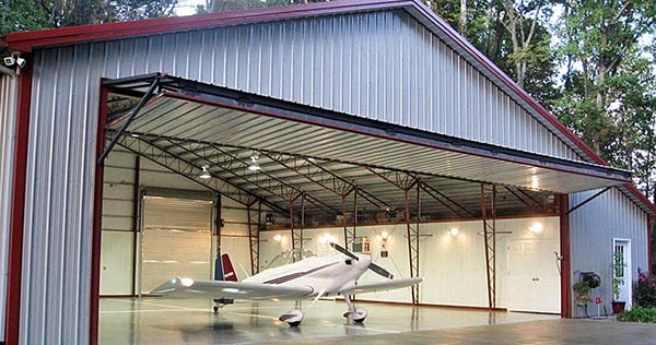 hangar de estructura de acero